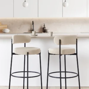 Conjunto de cadeiras altas de bar sem repousa-braços